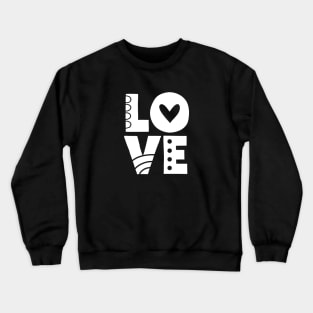 White Love Letters Crewneck Sweatshirt